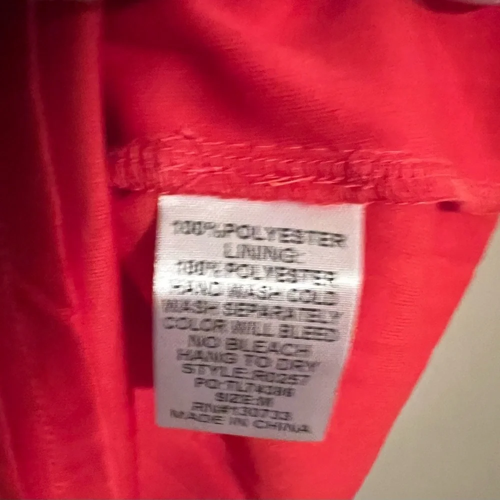 Umgee Boutique Women's Coral Red Soft Pleated Skirt  Tie Dress NWT M #2329